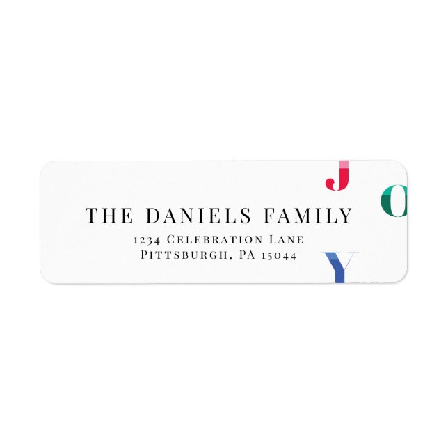 Watercolor Winter Red Joy (Vorne)