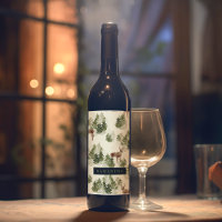 Watercolor Winterwald Nahtloses Muster