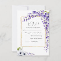 Watercolor Wisteria Blooms Wedding