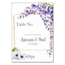 Watercolor Wisteria Blooms Wedding