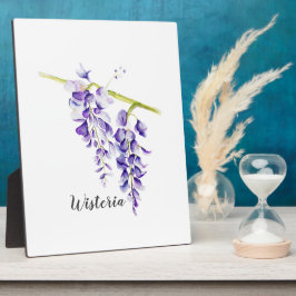 Watercolor Wisteria Botanic Fotoplatte