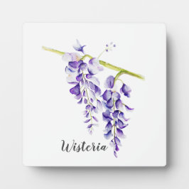 Watercolor Wisteria Locarno Fotoplatte