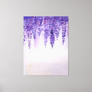 Watercolor Wisteria print Leinwanddruck