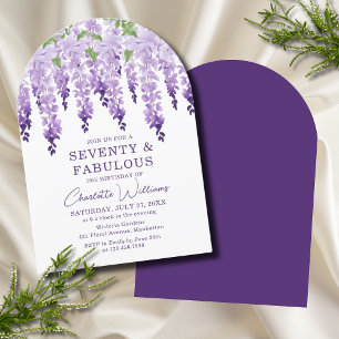 Watercolor Wisteria Seventy & Fantastische Bergwel Einladung