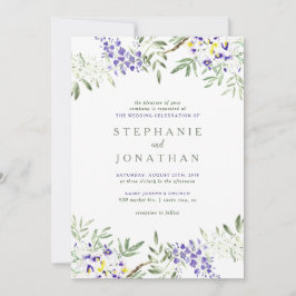 Watercolor Wisteria Wedding Einladung