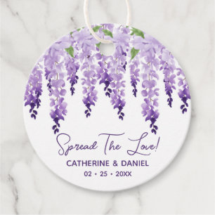 Watercolor Wisteria Wedding Spread The Liebe Scrip Geschenkanhänger