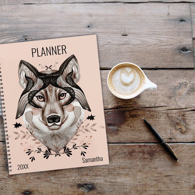 Watercolor Wolf Custom Planer (Von Creator hochgeladen)