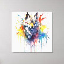 Watercolor Wolfs Melodie