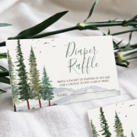 Watercolor Woodland Babydusche Windelwindeln