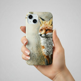 Watercolor Woodland Fox Nature Name Case-Mate iPhone Hülle