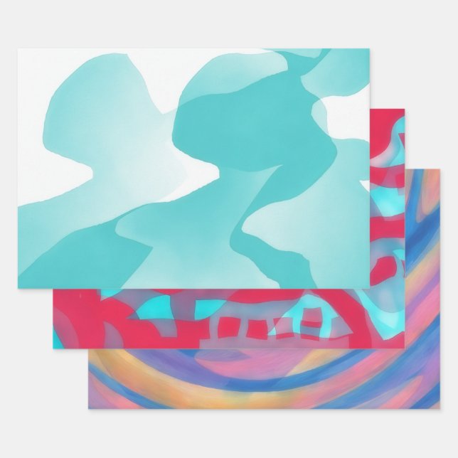 Watercolor Wrapping Craft Papier Farbe Spaß Kunst (Set)