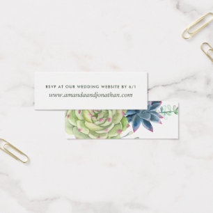 Watercolor Wüste Cactus succulents Wedding RSVP