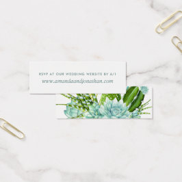 Watercolor Wüste Cactus succulents Wedding RSVP