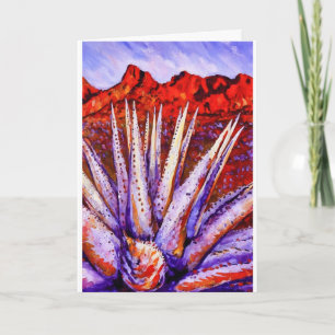 Watercolor-Wüsten-Notizkarte   Karte