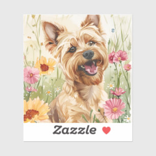 Watercolor Yorkie Sticker for Dog Lovers Gift