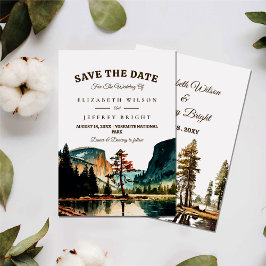 Watercolor Yosemite National Park Wedding Ca US I Einladung