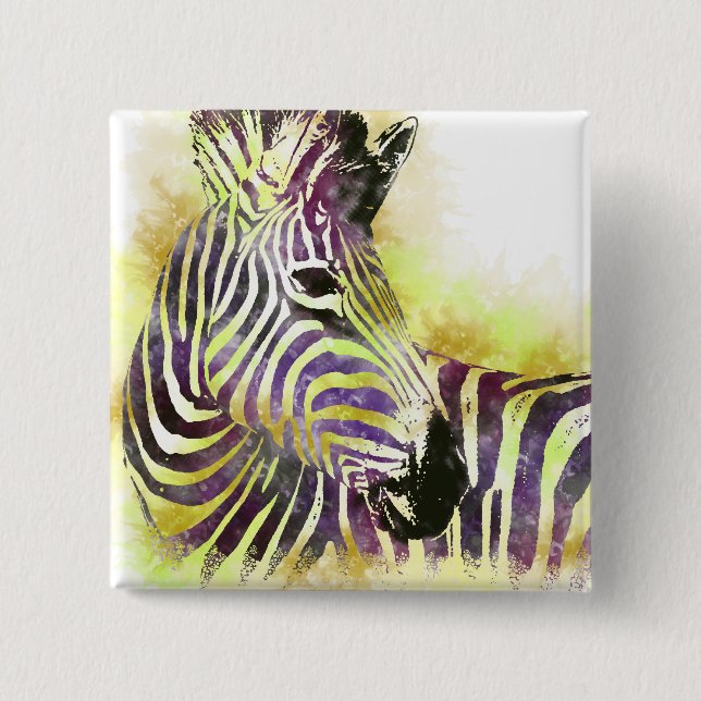 Watercolor Zeba Button (Vorderseite)