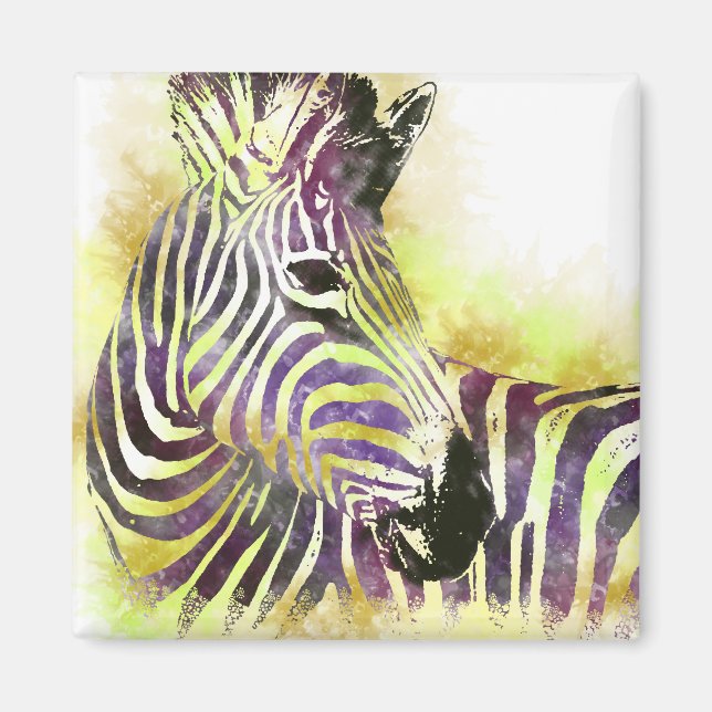 Watercolor Zeba Magnet (Vorne)