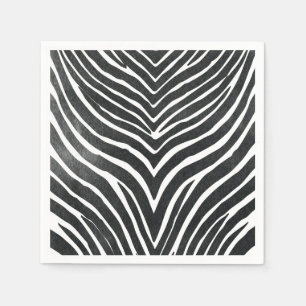 Watercolor Zebra Serviette