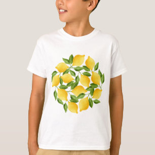 Watercolor-Zitronenkranz T-Shirt