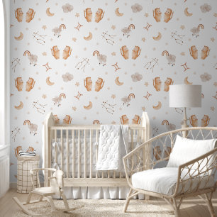 Watercolor Zwillinge-Zodiac-Kinderzimmer Tapete