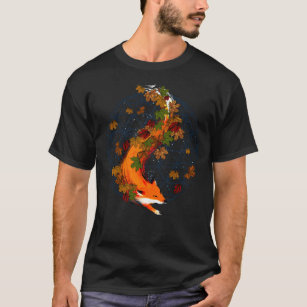 Watercolorfox-Blume des Leben-Geist-Tieres T-Shirt