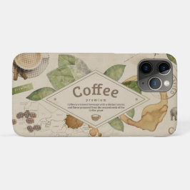 WatercolornCoffee Collage Case-Mate iPhone Hülle