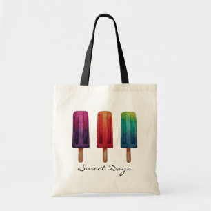 Watercolorniedliches Popsicleeiscreme Tragetasche