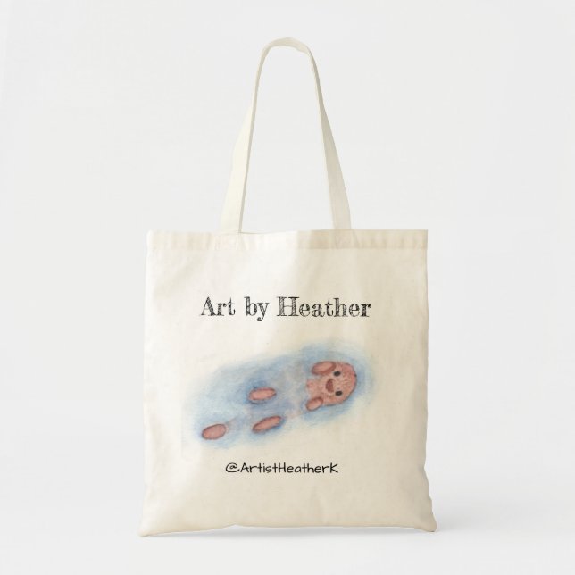 Watercolorotter-Tasche Tragetasche (Vorne)