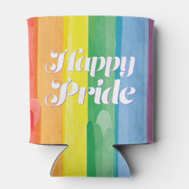 Watercolors Happy Pride Regenbogen Dosenkühler