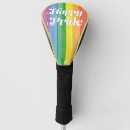 Watercolors Happy Pride Regenbogen Golf Headcover