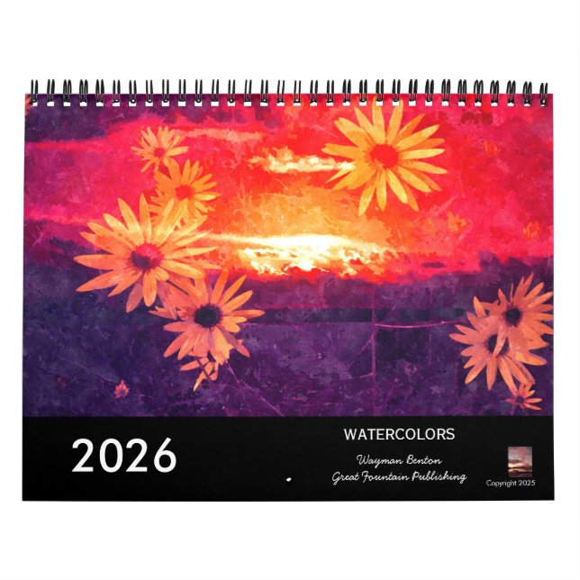 Watercolors Landscapes 2026 Calendar Kalender (Titelbild)