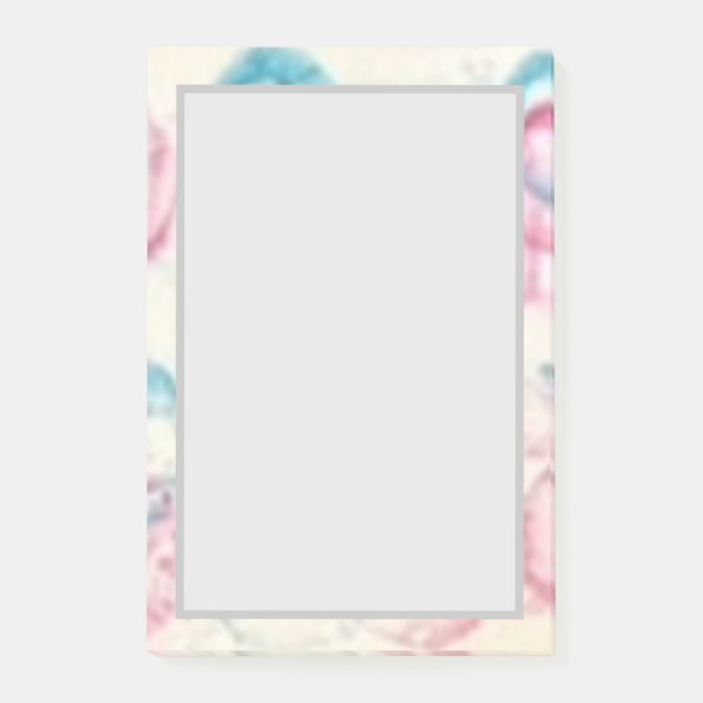 WATERCOLORS - Nachhinweise Post-it Klebezettel (Vorderseite)