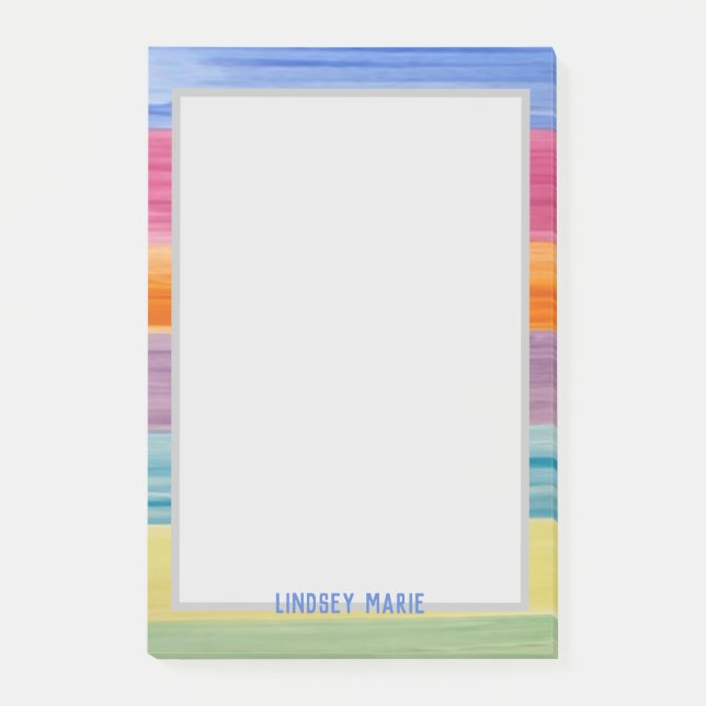 WATERCOLORS - Nachhinweise Post-it Klebezettel (Vorderseite)