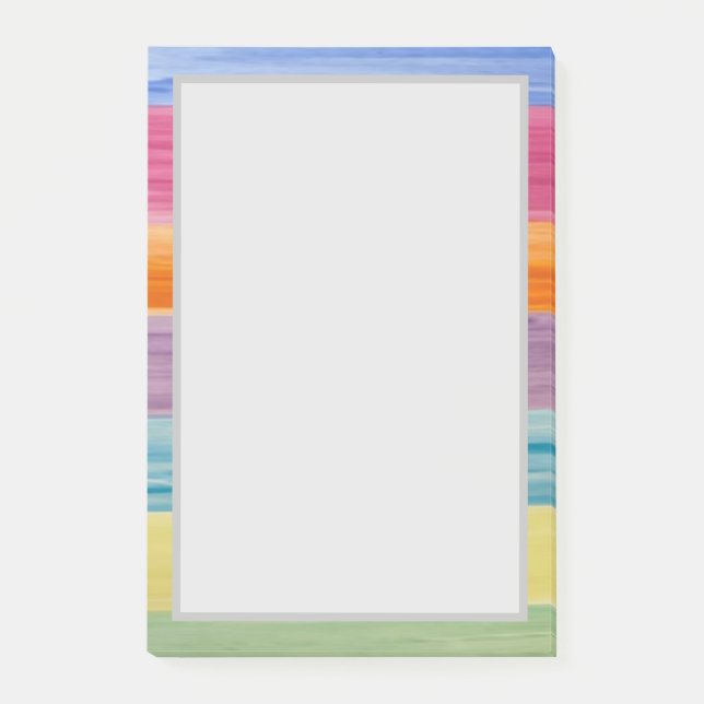 WATERCOLORS - Nachhinweise Post-it Klebezettel (Vorderseite)