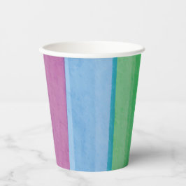 Watercolors Pride Regenbogen Pappbecher