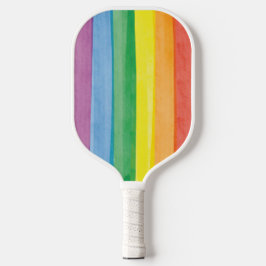 Watercolors Pride Regenbogen Pickleball Schläger