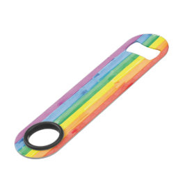 Watercolors Pride Regenbogen Speed Flaschenöffner