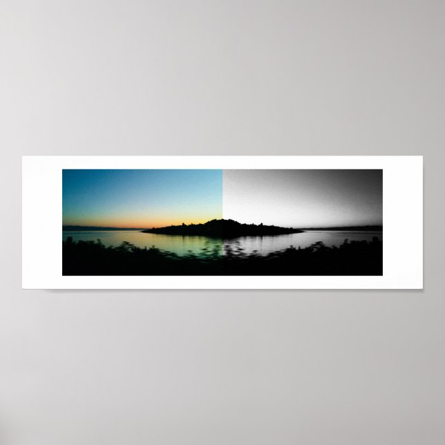 Watercolors Reflection Photography Poster (Vorne)