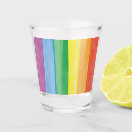 Watercolors Stolz Regenbogen Schnapsglas