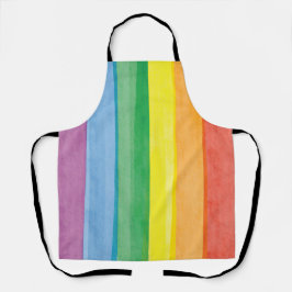 Watercolors Stolz Regenbogen Schürze