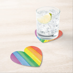Watercolors Stolz Regenbogen Untersetzer