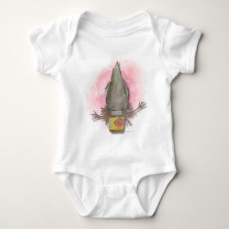 Watercolour Australian magpie baby body suit Baby Strampler