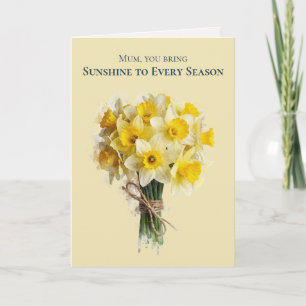 Watercolour Blooms   Ostermuttertags-Klassiker Nar Feiertagskarte