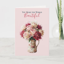 Watercolour Blooms | Pfingstrose Klassischer Mutte