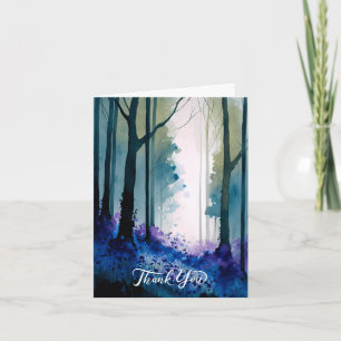 Watercolour Bluebells Thank You Card  Karte