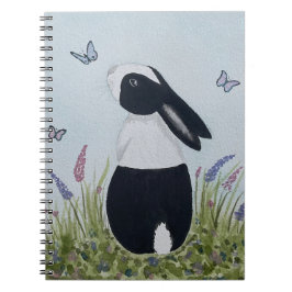 Watercolour Dutch Bunny Rabbit Notizblock