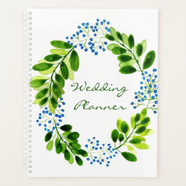 Watercolour Forget-me-not Flowers Wedding Planer