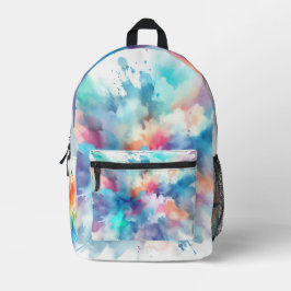 Watercolour Splash Backpack Bedruckter Rucksack