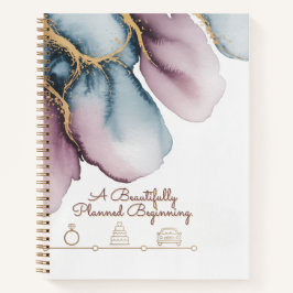 Watercolour Timeline | Artistic Wedding Design Notizbuch